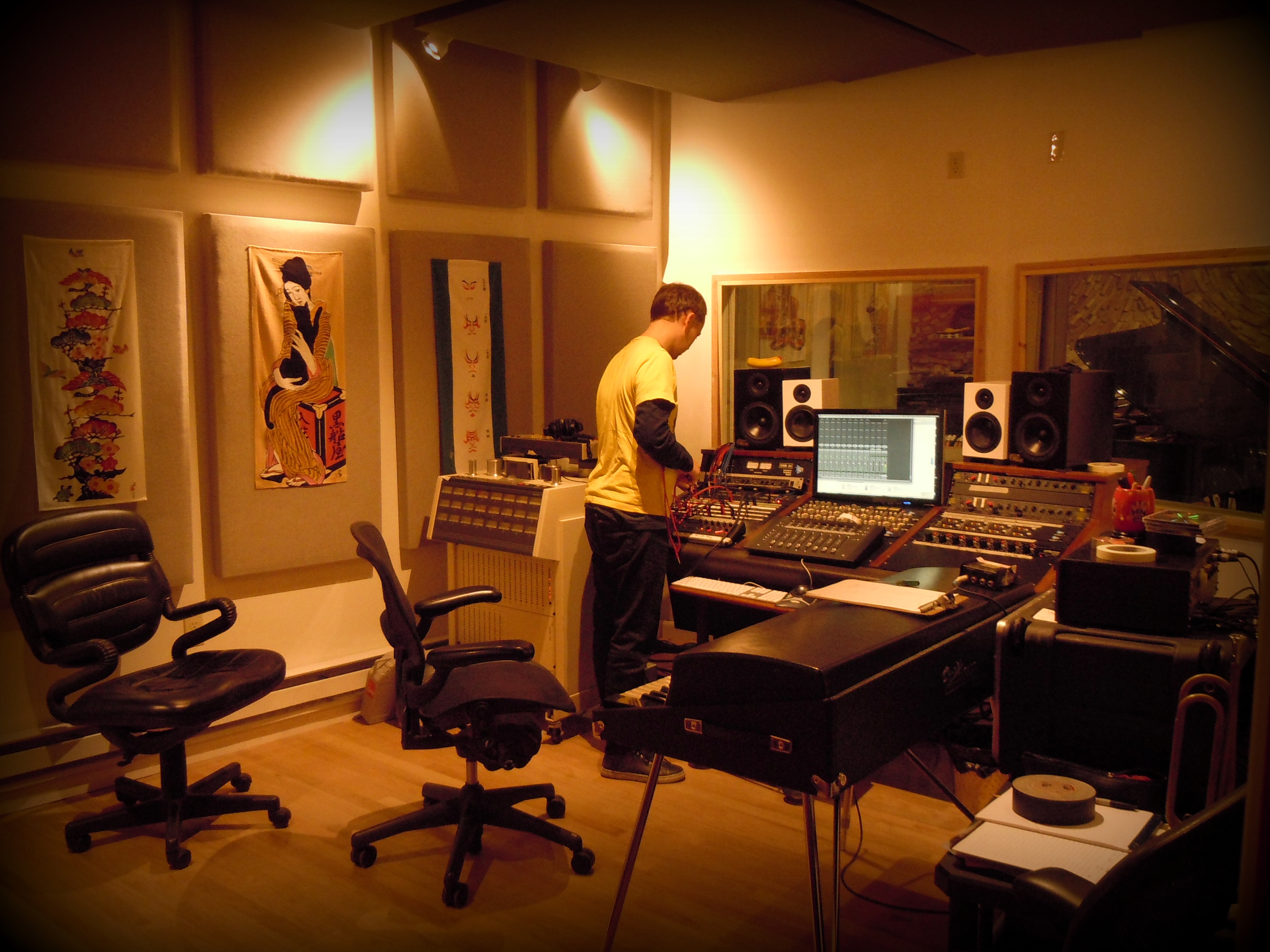 Cd recording at The Samurai Hotel Studio, NYC David Stoller.