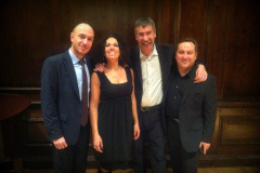 Italian Cultural Center, NYC w/Luca Garlaschelli and Davide Corini. Fabio Troisi, cultural attaché