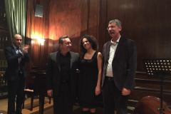 Italian Cultural Center, NYC w/Luca Garlaschelli and Davide Corini. Fabio Troisi, cultural attaché